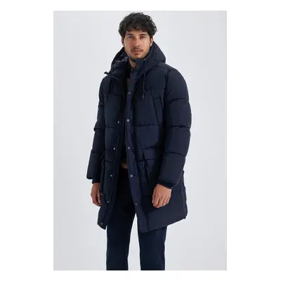 DEFACTO Waterproof Hooded Lined Puffer Jacket Parka