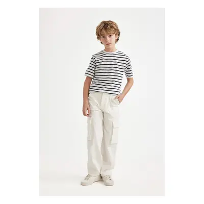 DEFACTO Boys Cargo Fit Straight Leg Jeans