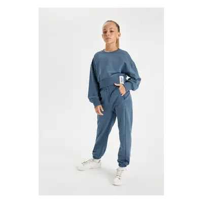 DEFACTO Girl Sweatshirt Tracksuit Bottom 2-Piece Set