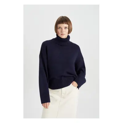 DEFACTO Relax Fit Turtleneck Sweater