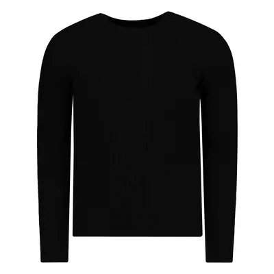 Trendyol Black Men's Fitted Slim Fit Crew Neck Basic Sweater