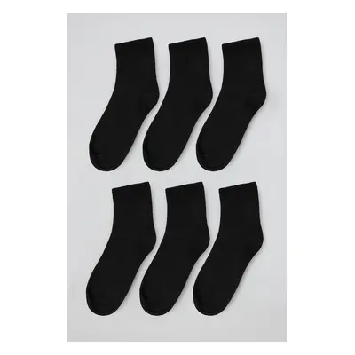 Trendyol Black Pack Cotton Corded Knitted Socks