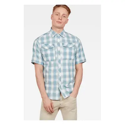 Shirt - G-STAR Bristum Utitility Straight Shirt - Light Blue-White