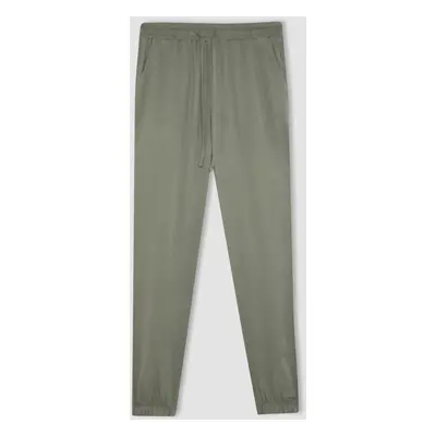 DEFACTO Jogger Pocketed Normal Waist Ankle Length Basic Viscose Trousers