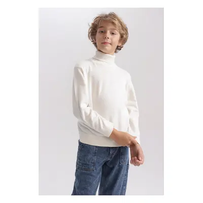 DEFACTO Boy's Turtleneck Knitwear Sweater