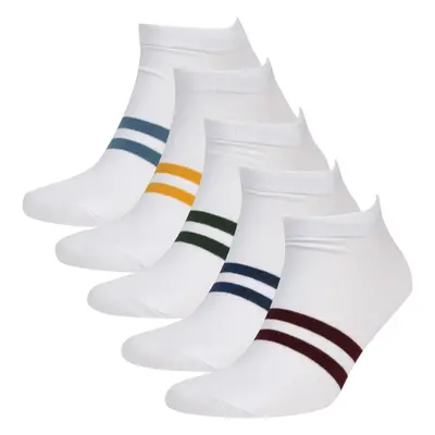 DEFACTO Men's 5-Piece Cotton Booties Socks