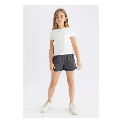 DEFACTO Girl Printed Elastic Waist Shorts