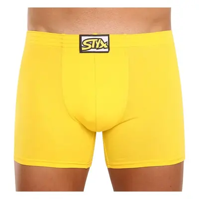 Men's boxers Styx long classic rubber yellow