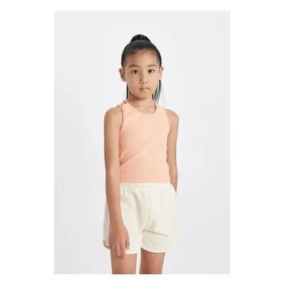 DEFACTO Girl's Crew Neck Basic Plain Undershirt