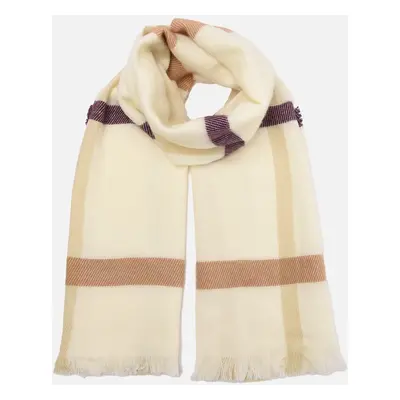 Trendyol Beige Soft Textured Plaid Scarf