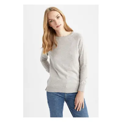 DEFACTO Premium Relax Fit Crew Neck Sweater