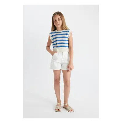 DEFACTO Girl's Cotton Shorts