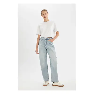 DEFACTO Baggy Fit High Waist Long Jeans