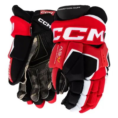 CCM Tacks AS-V PRO black/red/white Ice Hockey Gloves, Junior