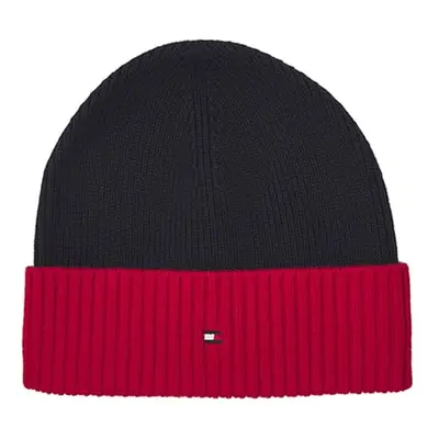 Tommy Hilfiger Cap - PIMA COTTON BEANIE CB blue-red