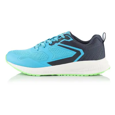 Sport running shoes with antibacterial insole ALPINE PRO NAREME neon atomic blue