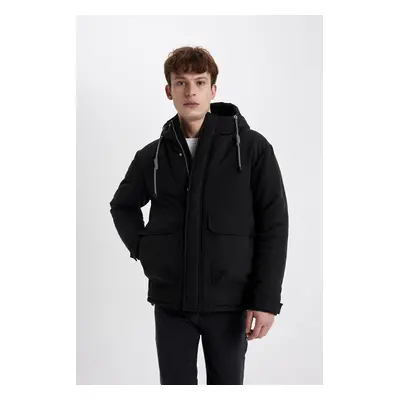 DEFACTO Water Repellent Regular Fit Hooded Coat