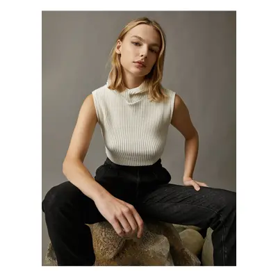 Koton Ribbed Sleeveless Knitwear Sweater