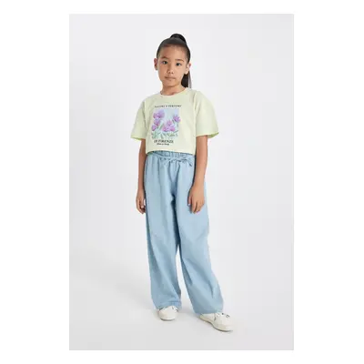 DEFACTO Girl's Wide Leg Jean Pants