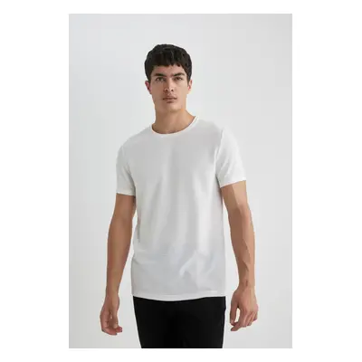 DEFACTO Slim Fit Crew Neck Short Sleeve T-Shirt