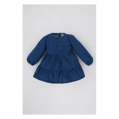 DEFACTO Baby Girl Long Sleeve Jean Dress