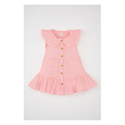 DEFACTO Baby Girl Striped Sleeveless Poplin Dress