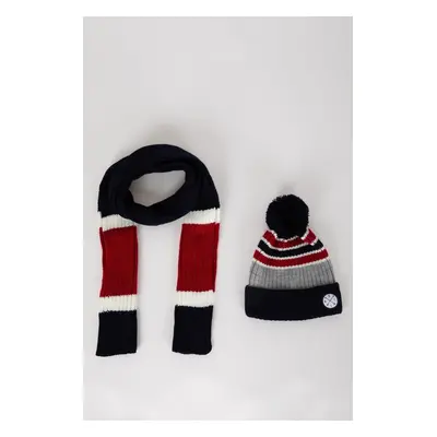 DEFACTO Boy's 2-Piece Scarf and Beret Set