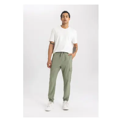 DEFACTO Fit Standard Fit Cargo Pocket Woven Sports Jogger Sweatpants C1883ax23wn