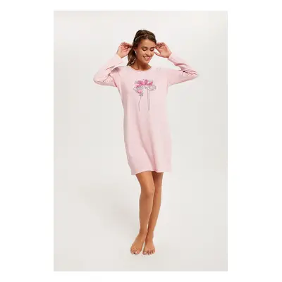 Women's long-sleeved shirt Hoja - melange pink