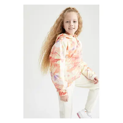 DEFACTO Girls Tie-dye Patterned Hooded Raincoat