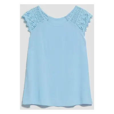 LADIES SHIRT L-KO-4031 PALE BLUE