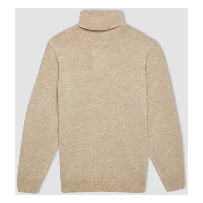 DEFACTO Boy's Turtleneck Knitwear Sweater