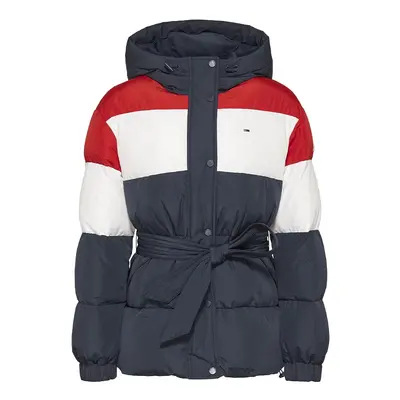 Tommy Jeans Jacket - TJW BELTED COLORBLOCK PUFFER blue