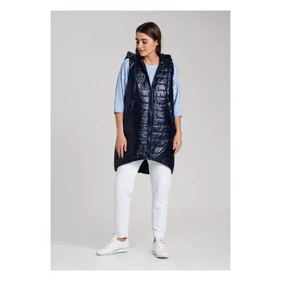 Look Made With Love Woman's Vest Jungle Navy Blue