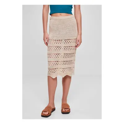 Women's 3/4 crochet knitted skirt made of soft grass