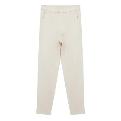 Trendyol Stone Waist Elastic Slim Fit Gabardine Hidden Closure Woven Trousers