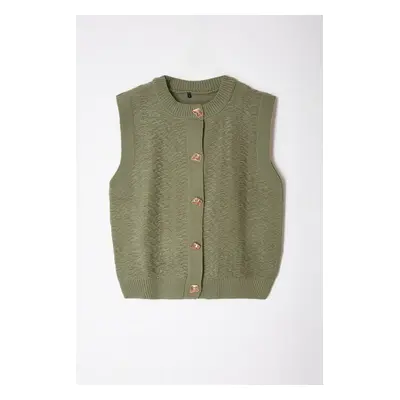 Trendyol Mint Crew Neck Fitted Vest