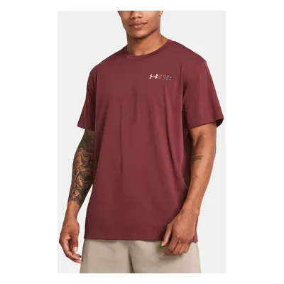 Under Armour T-Shirt UA HW LC LOGO REPEAT SS-RED - Men