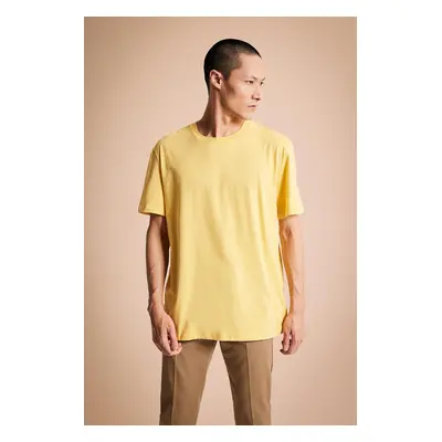 DEFACTO New Regular Fit Crew Neck Short Sleeve 100% Cotton Basic T-Shirt