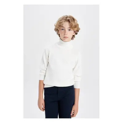 DEFACTO Boy Turtleneck Knitted School Sweater