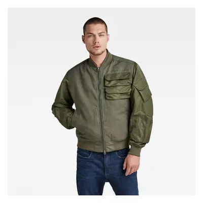 G-STAR Jacket - Chest pocket pm bomber green