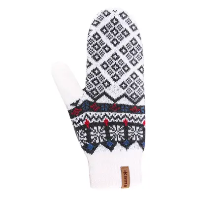 Gloves Kama Knitted Merino R111 black L, white