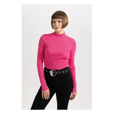 DEFACTO Fitted Half Turtleneck Ribbed Sweater