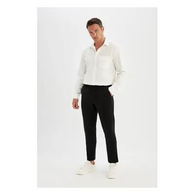 DEFACTO Tailored Fit Basic Straight Leg All-Way Stretch Pocket Trousers