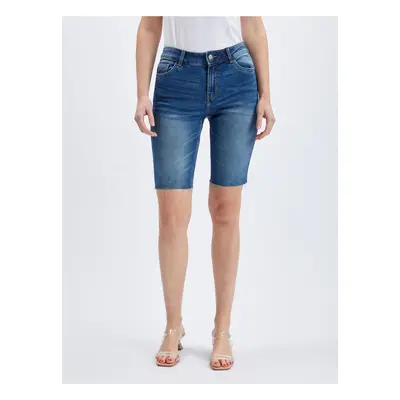 Orsay Dark Blue Womens Denim Shorts - Women