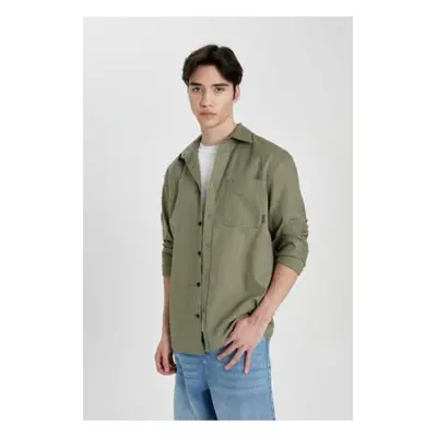 DEFACTO Regular Fit Cotton Long Sleeve Shirt