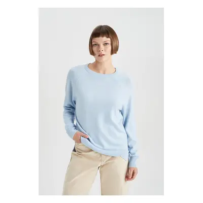 DEFACTO Relax Fit Crew Neck Basic Sweater