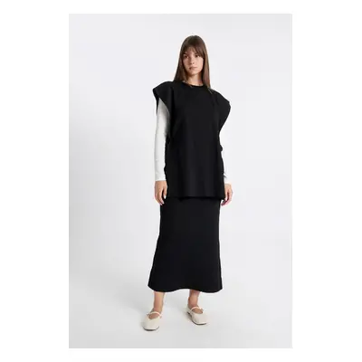 DEFACTO Regular Fit Basic Maxi Skirt