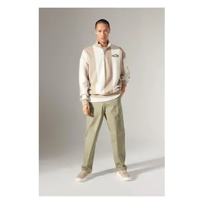 DEFACTO Baggy Fit Straight Leg Gabardine Trousers