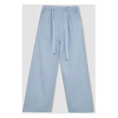 DEFACTO Girl Wide Leg Cotton Trousers